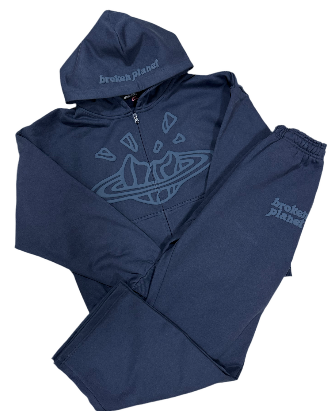 BROKEN PLANET DEEP NAVY ZIP UP TRACKSUIT SET
