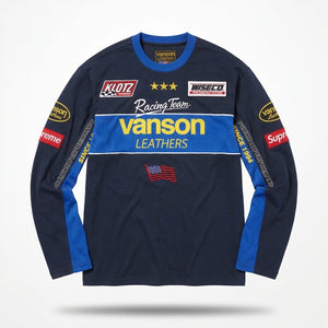 Supreme x Vanson Leathers L/S Top 'Navy'