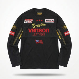 Supreme x Vanson Leathers L/S Top 'Black'