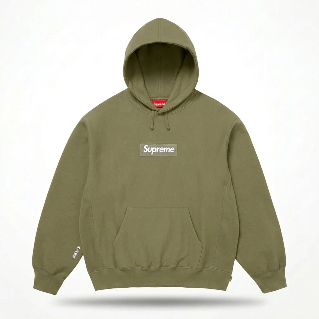 Supreme Box Logo Hoodie Light Olive FW25 | BoGo | Hoodlums UK