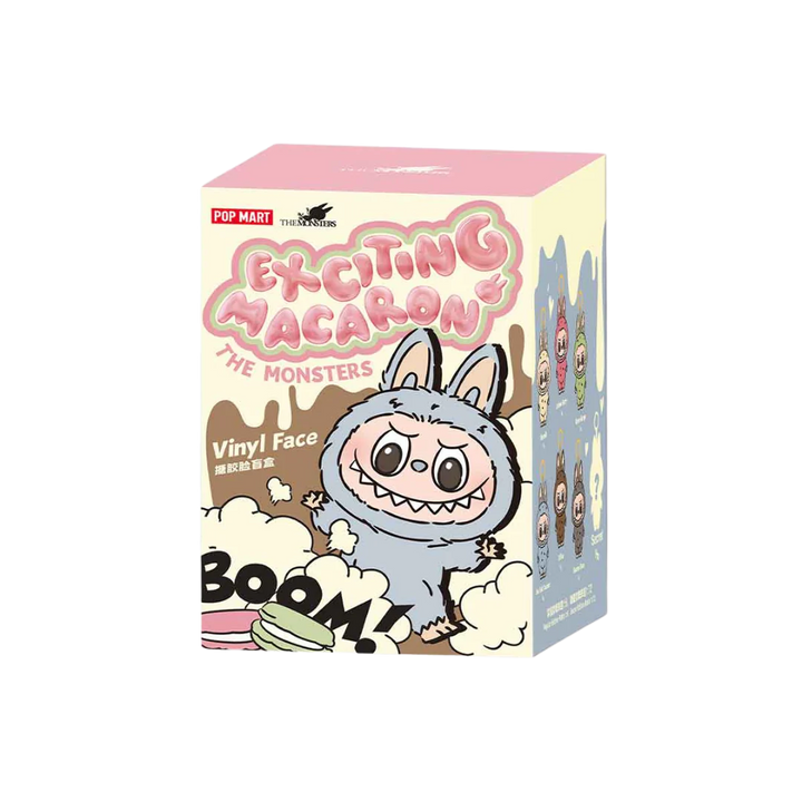 POP MART LABUBU THE MONSTERS EXCITING MACARON SERIES VINYL PLUSH PENDANT - CASE OF 6