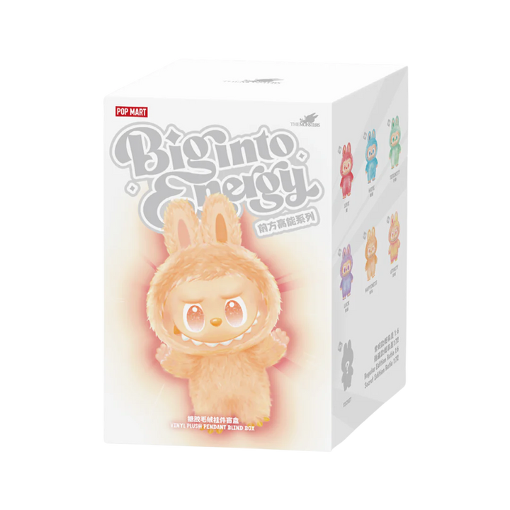 POP MART LABUBU THE MONSTERS BIG INTO ENERGY SERIES VINYL PLUSH PENDANT - CASE OF 6