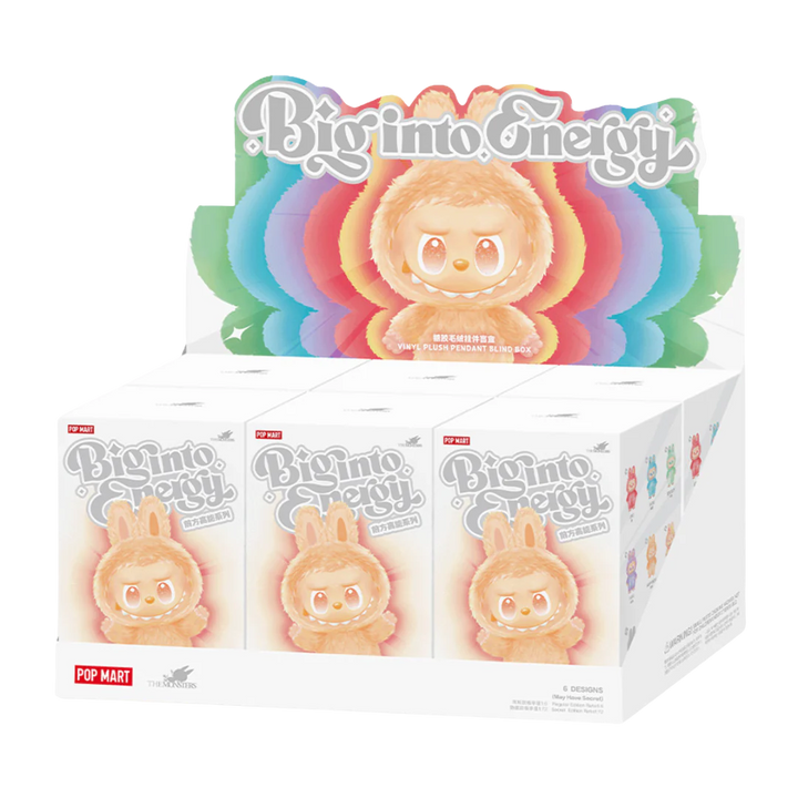 POP MART LABUBU THE MONSTERS BIG INTO ENERGY VINYL PLUSH BLIND BOX