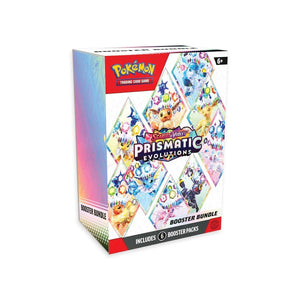 Pokemon TCG Scarlet & Violet Prismatic Evolutions Booster Bundle (6 Packs)