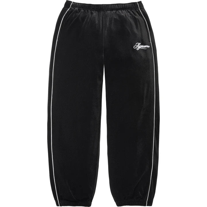 Supreme Velour Mesh Track Jacket & Pant Tracksuit Set ‘Black’ – SS26