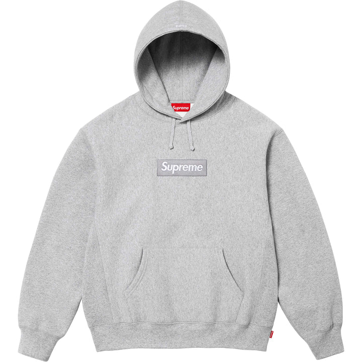 Supreme Box Logo 2024 “HEATHER GREY” Hooded Swearshirt