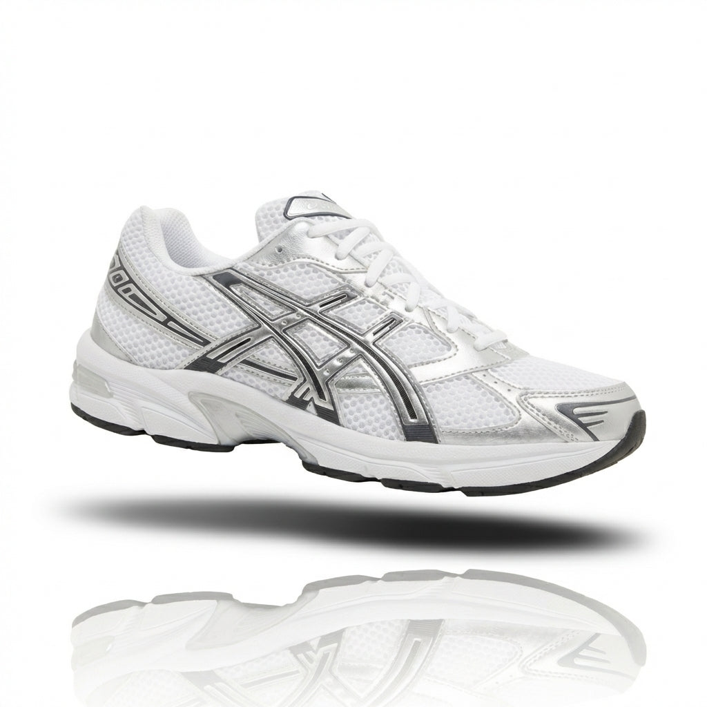 ASICS Gel-1130 White Pure Silver - Retro Running Sneaker | HOODLUMS UK