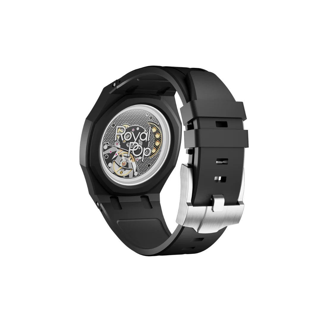 Swatch X Audemars Piguet Royal Pop Silicone Watch Strap 'Ochro Negro'