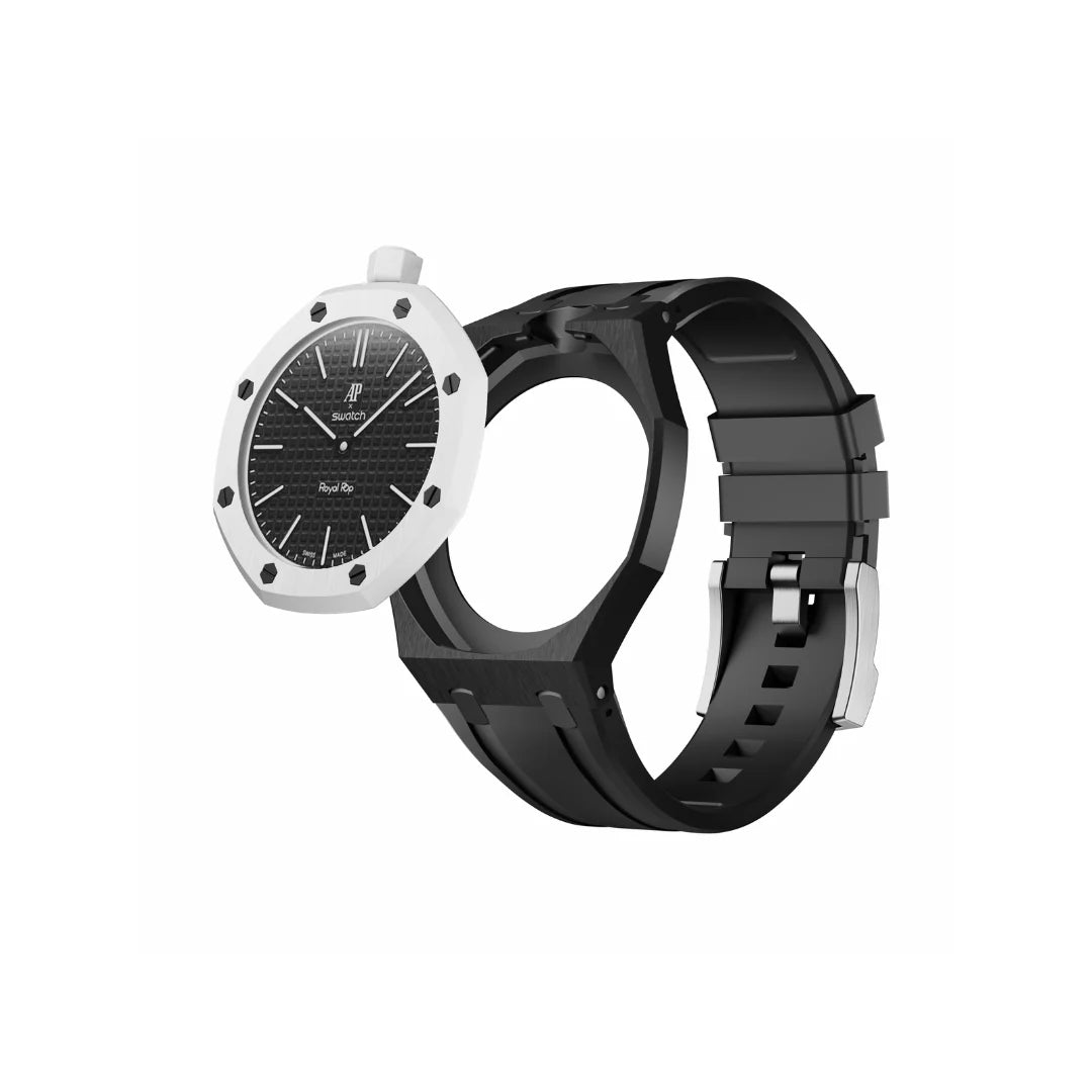 Swatch X Audemars Piguet Royal Pop Silicone Watch Strap 'Ochro Negro'