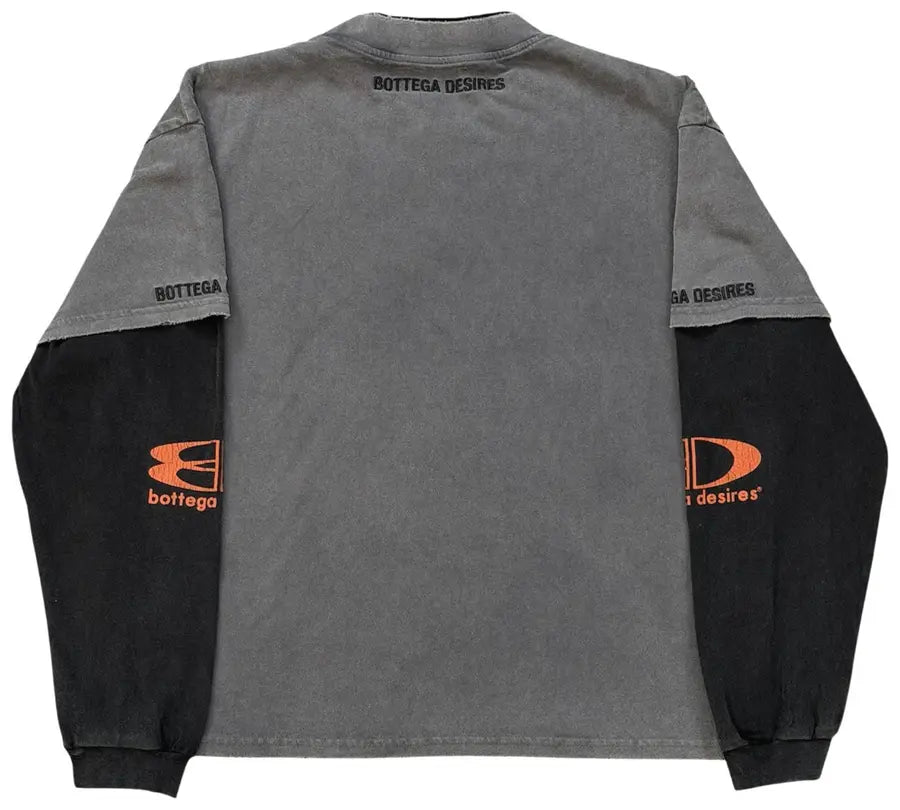 Bottega Desires Nights In NY Layered Long-Sleeve 'Black'