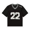 Broken Planet Football Jersey Black Silver