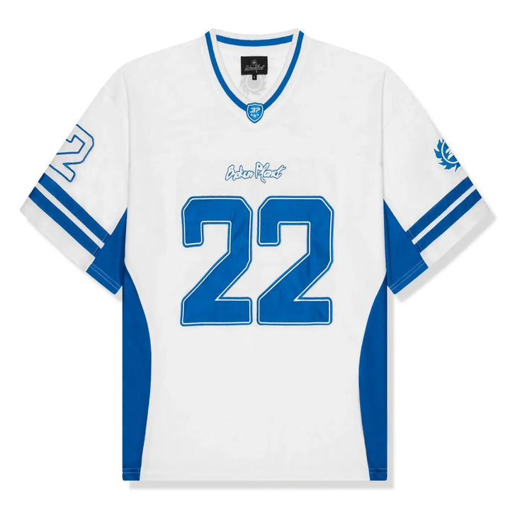 Broken Planet Football Jersey ‘White Blue’