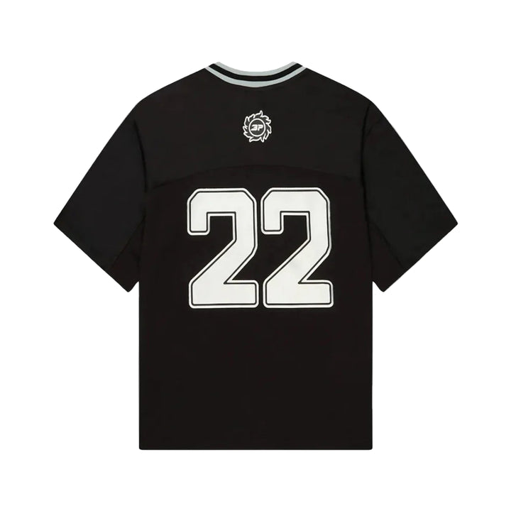 Broken Planet Football Jersey Black Silver