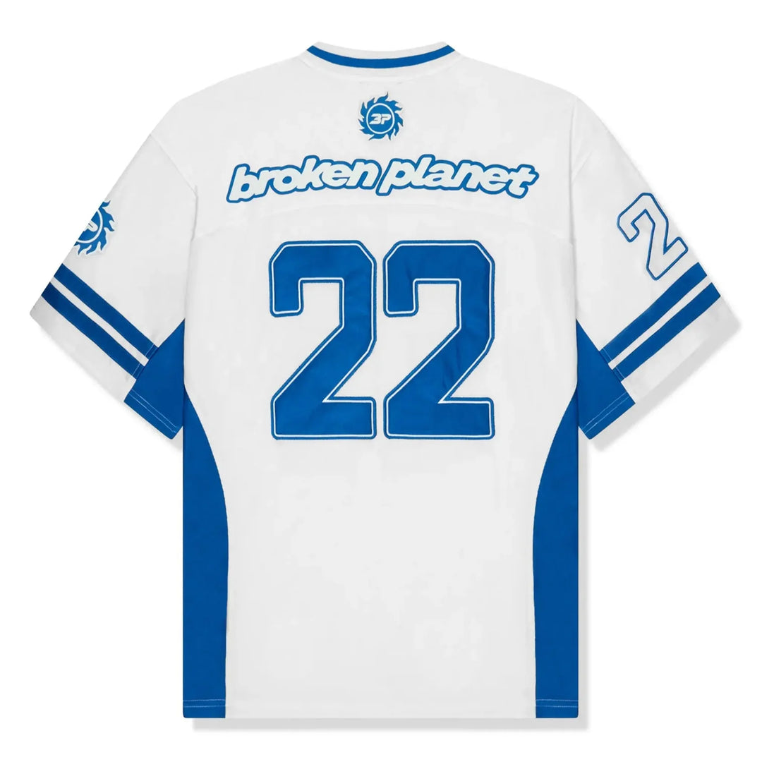 Broken Planet Football Jersey ‘White Blue’