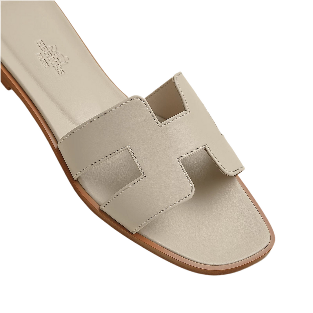 Hermès Paris Oran White Sandal
