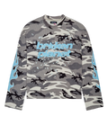 Broken Planet Grey STAR CAMO WAFFLE LONG SLEEVE