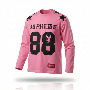 Supreme x Playboy L/S Football Top 'Pink'