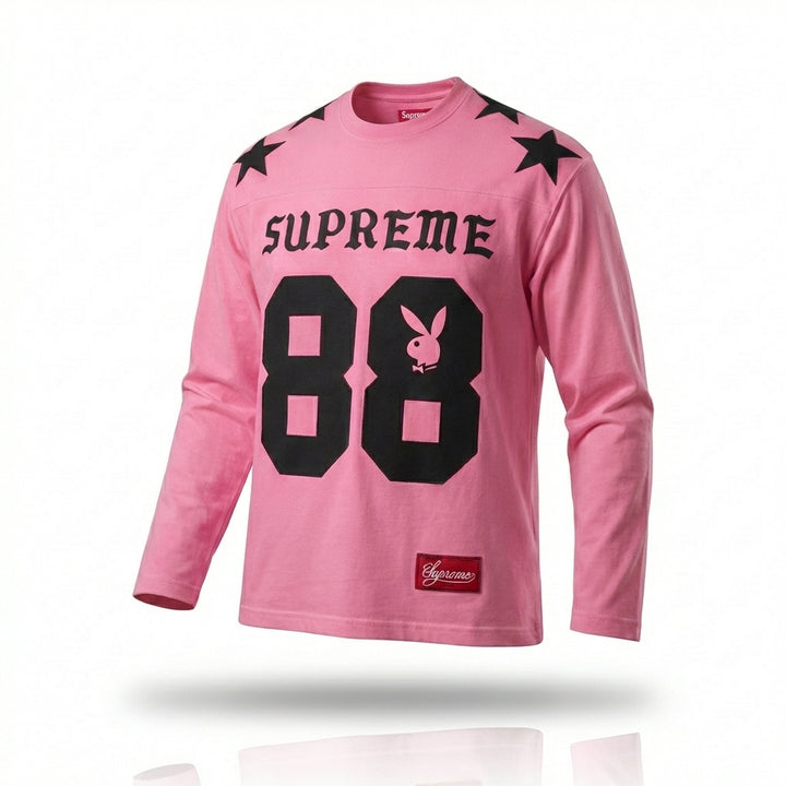 Supreme x Playboy L/S Football Top 'Pink'