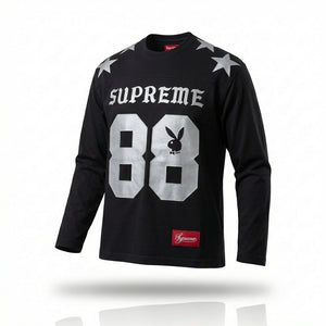 Supreme x Playboy L/S Football Top 'Black'