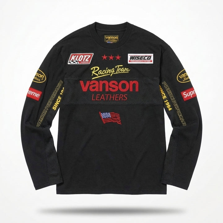 Supreme x Vanson Leathers L/S Top 'Black'