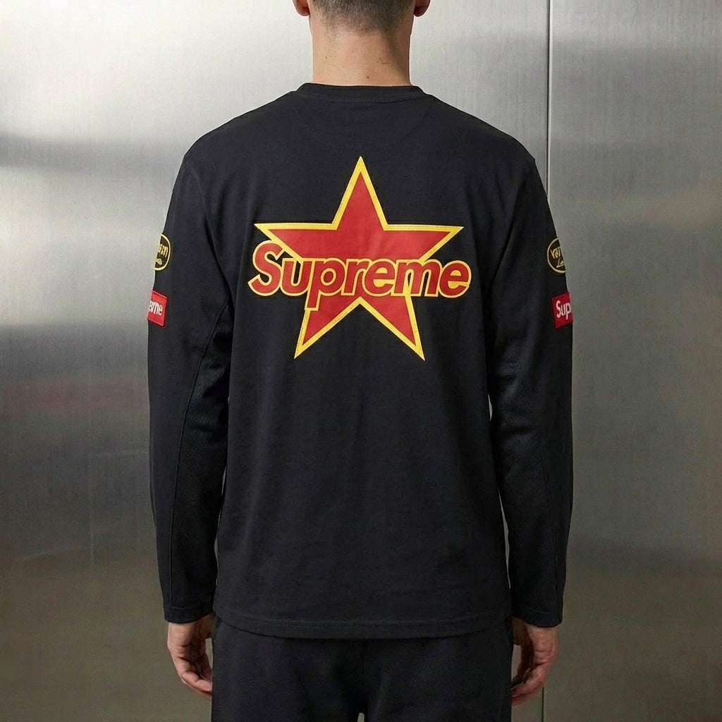 Supreme x Vanson Leathers L/S Top 'Black'