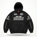 Supreme Football Zip Up Hooded Sweatshirt 'Black'