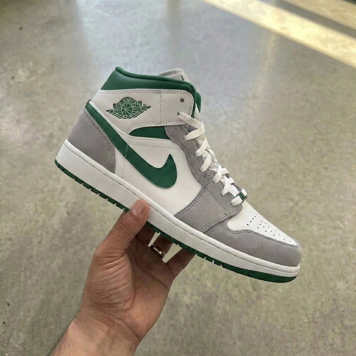 Air Jordan 1 Mid 'Grey Green' (GS)