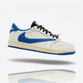 Fragment Design x Travis Scott x Jordan 1 Low OG SP 'Sail Military Blue'