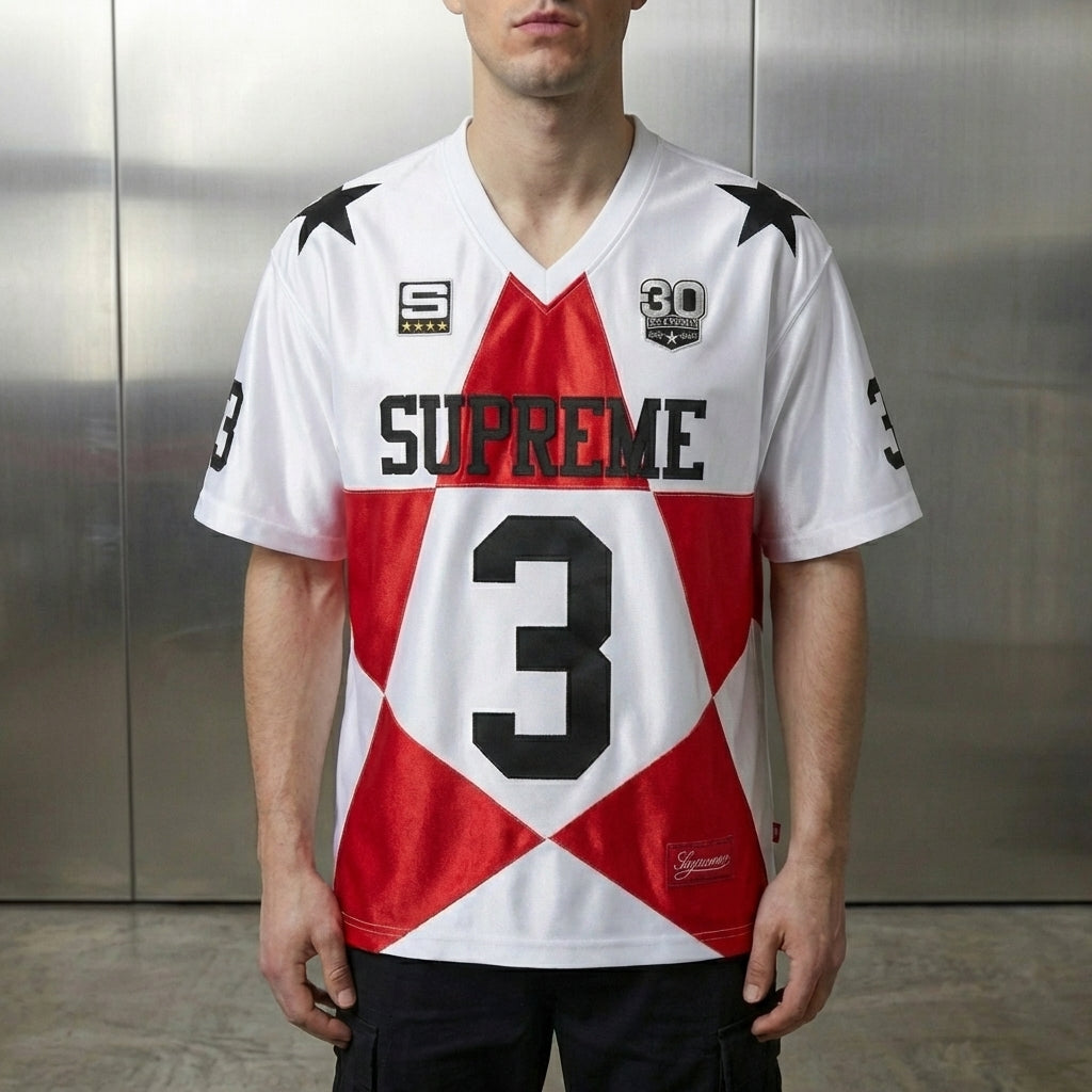 Supreme Star Football Jersey 'White'
