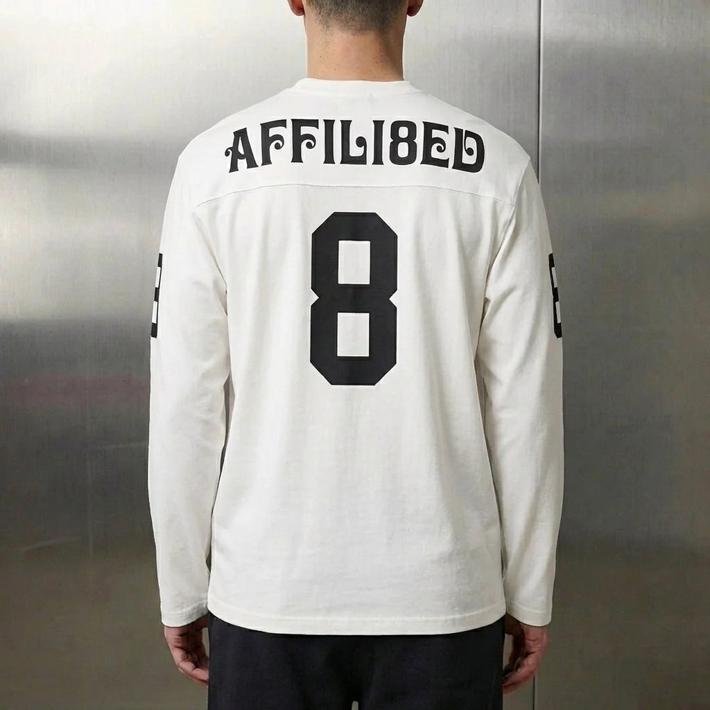 Supreme Affiliated L/S Football Top 'White'
