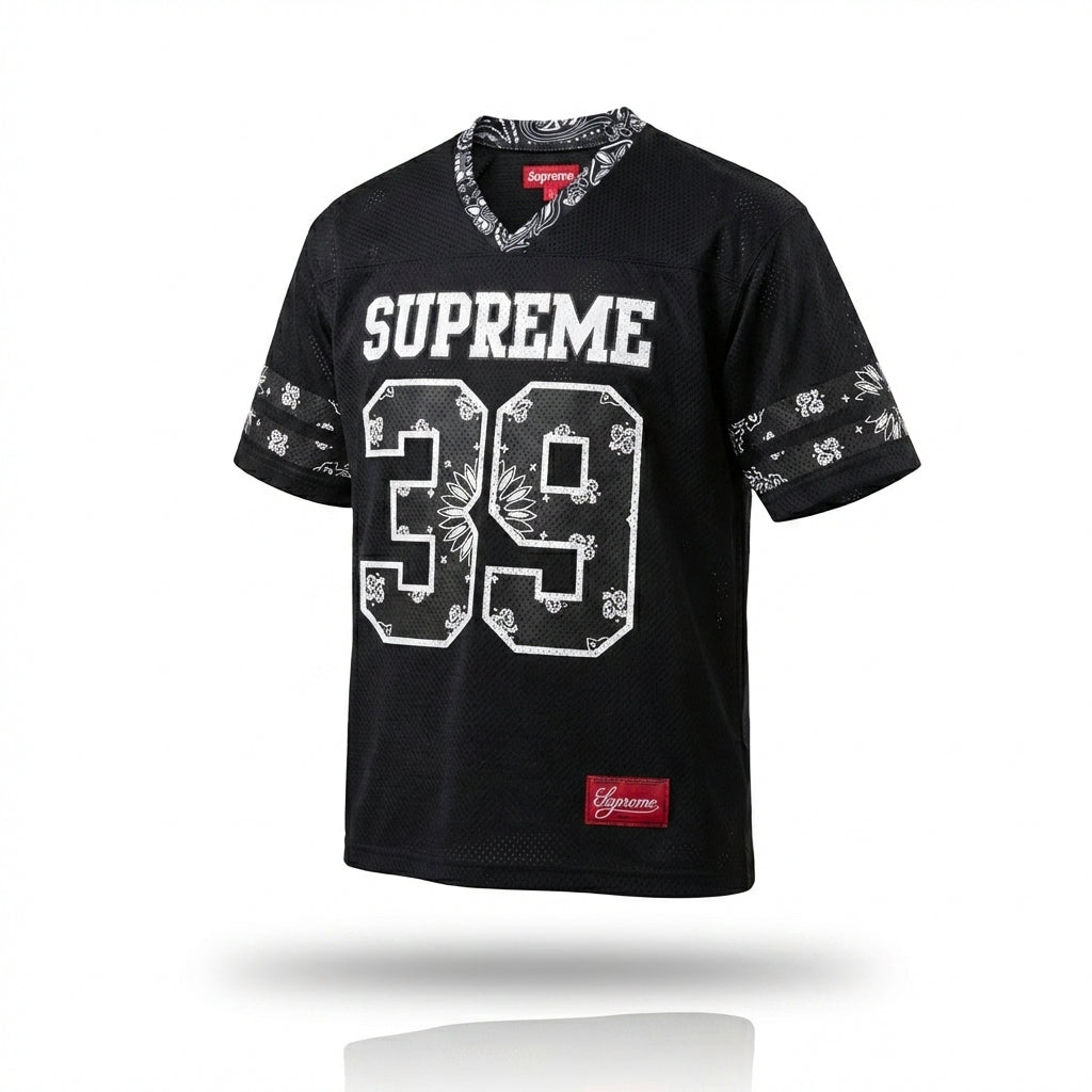 Supreme Bones Football Jersey Black FW25 | Jersey | Hoodlums UK