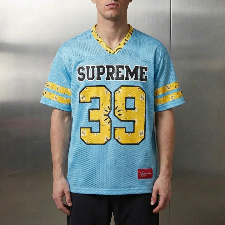 Supreme Bandana Football Jersey 'Blue'
