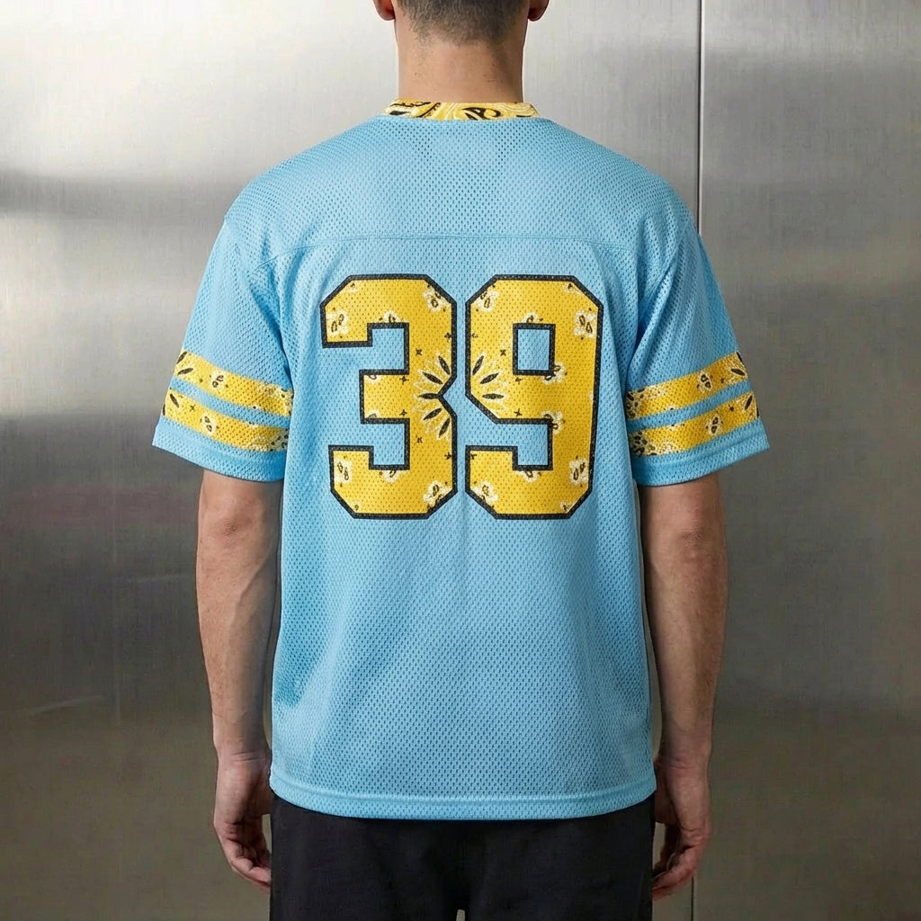 Supreme Bandana Football Jersey 'Blue'