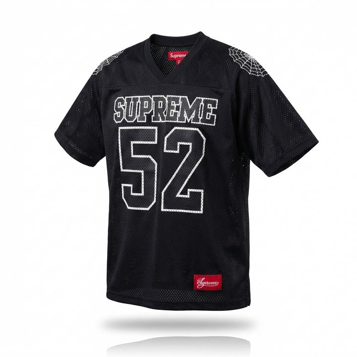 Supreme Spiderweb Football Jersey 'Black'
