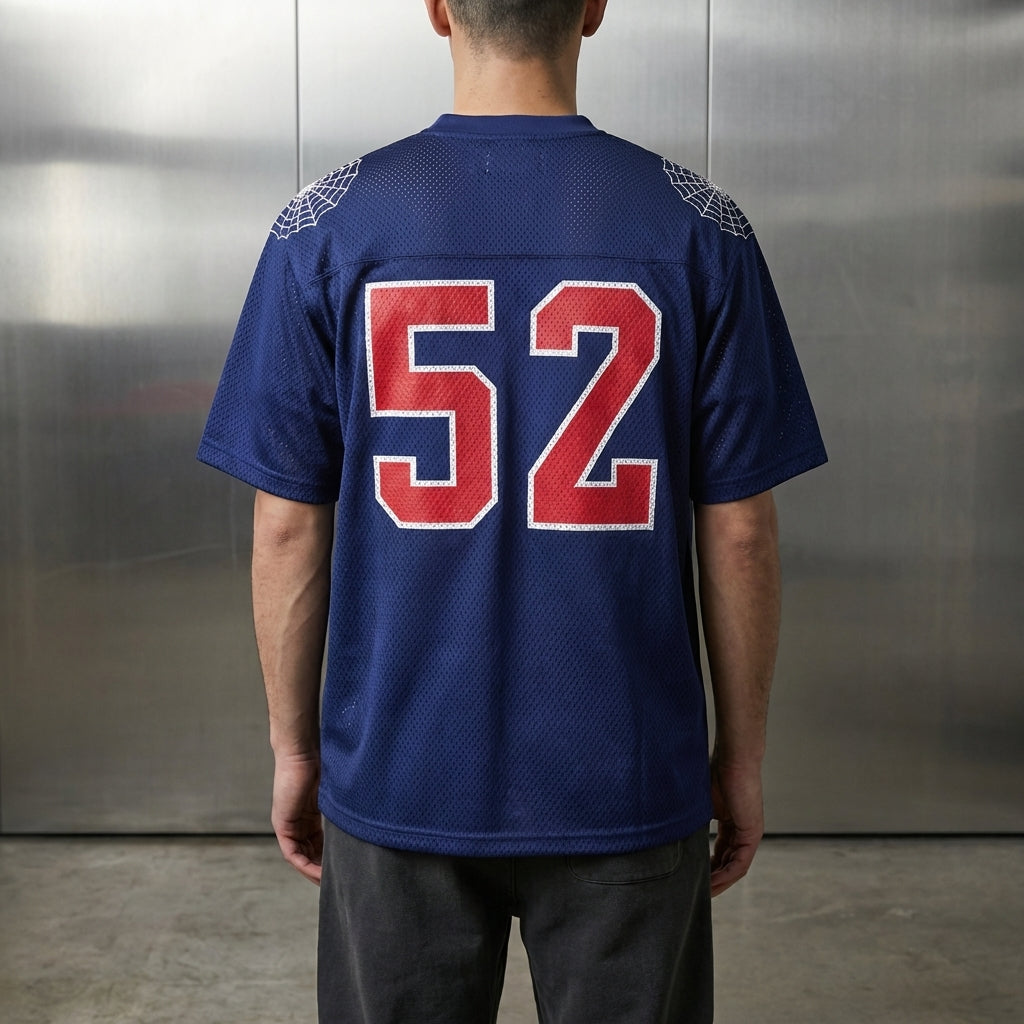Supreme Spiderweb Football Jersey 'Navy'