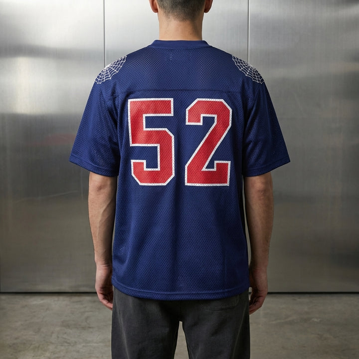 Supreme Spiderweb Football Jersey 'Navy'
