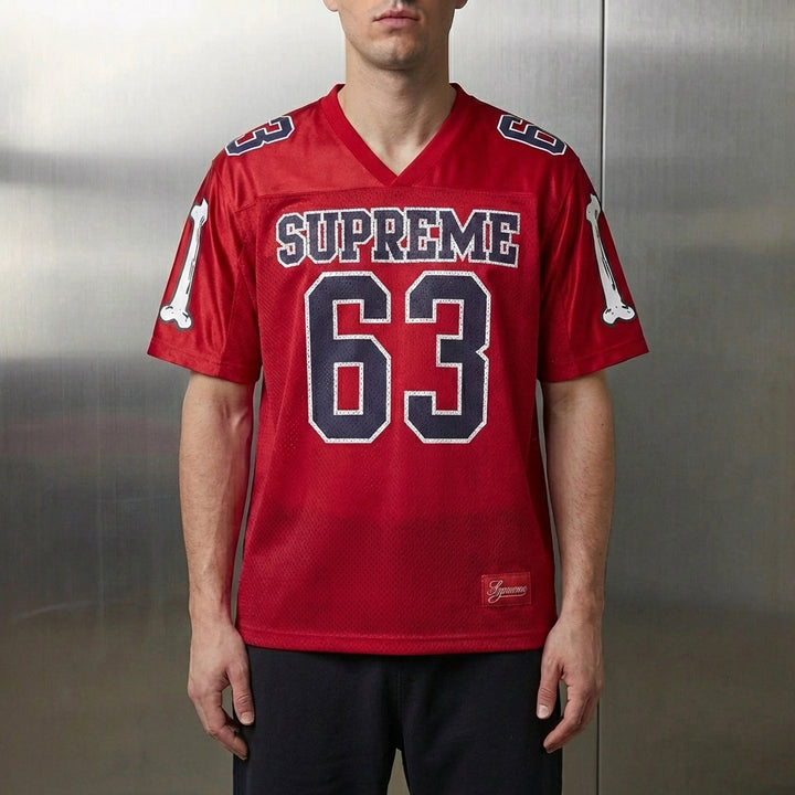 Supreme Bones Football Jersey 'Red'