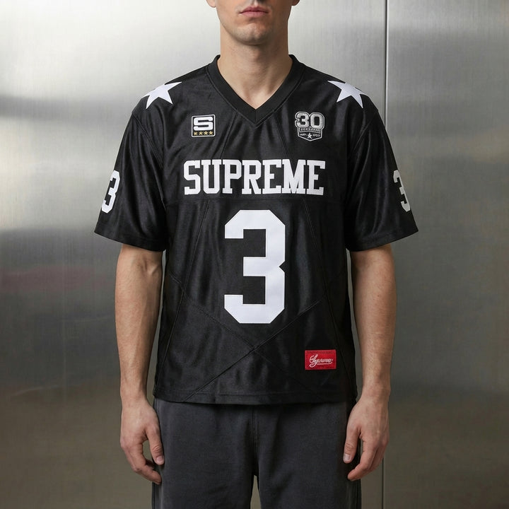 Supreme Star Football Jersey 'Black'