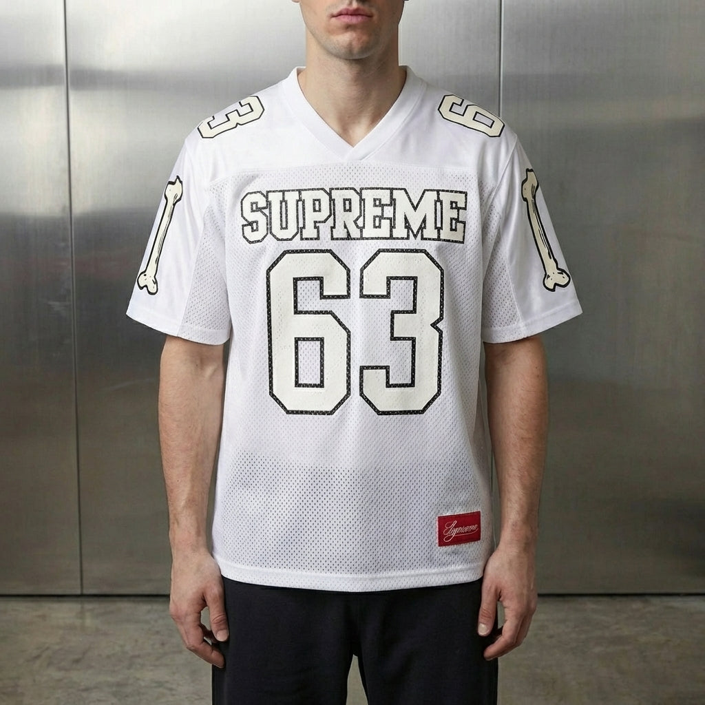 Supreme Bones Football Jersey 'White'