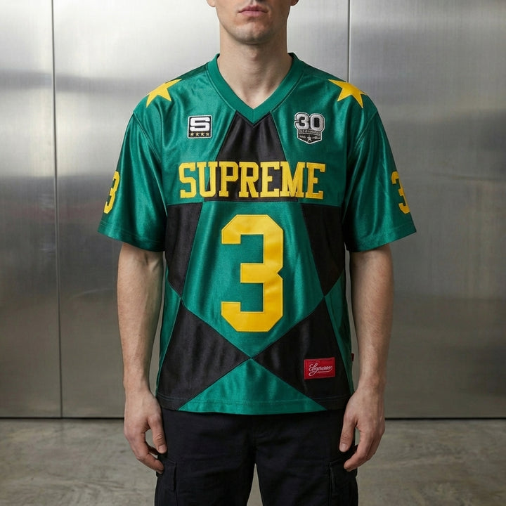 Supreme Star Football Jersey 'Dark Green'