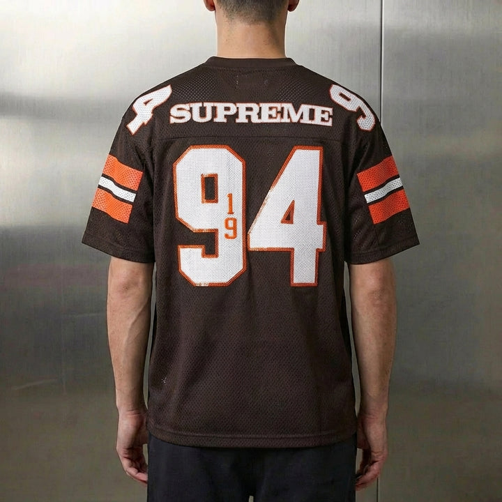 Supreme Sequin Football Jersey 'Brown'