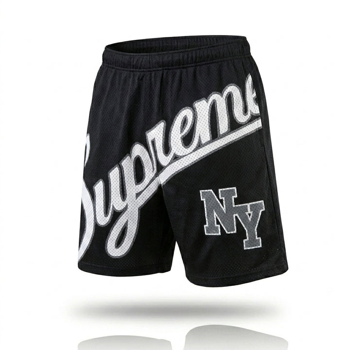 Supreme Big Script Mesh Short 'Black'