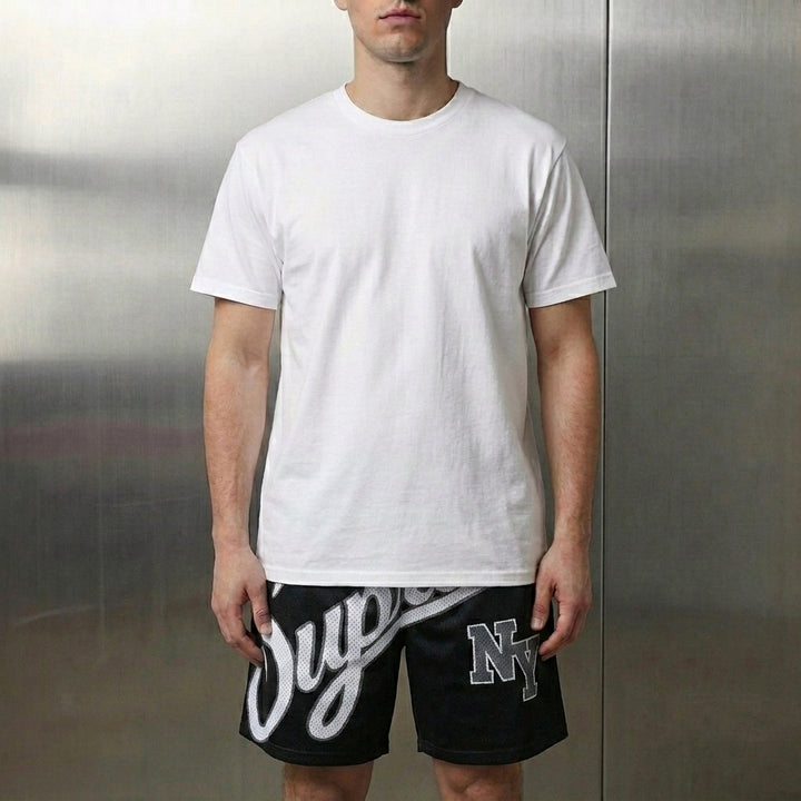 Supreme Big Script Mesh Short 'Black'