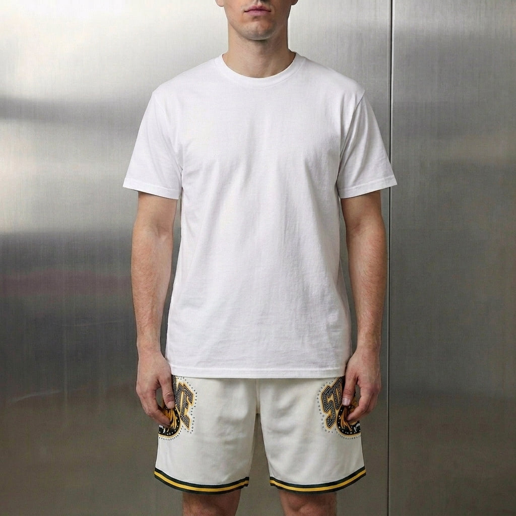 Supreme Studded Basketball Short 'White'