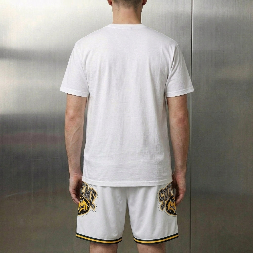 Supreme Studded Basketball Short 'White'