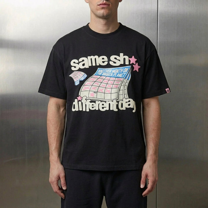 Broken Planet 'Different Day' T-Shirt 'Midnight Black'