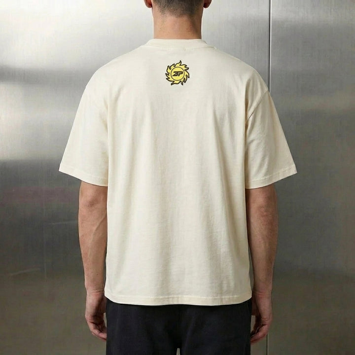 Broken Planet 'Foot On The Gas' T-Shirt 'Vanilla White'