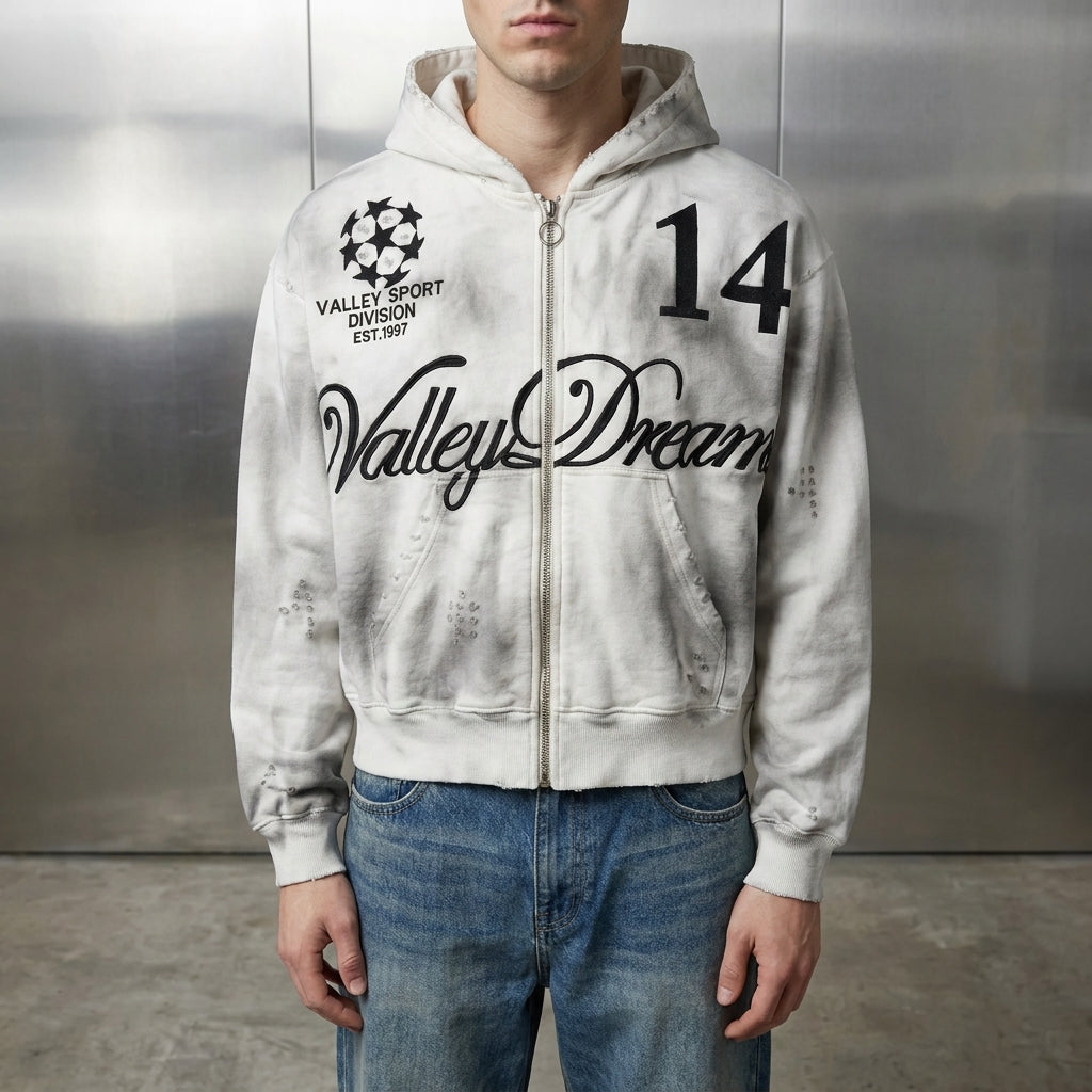 Vale Forever Oreo 14 Zip Up Hoodie 'Dest/Smoke'