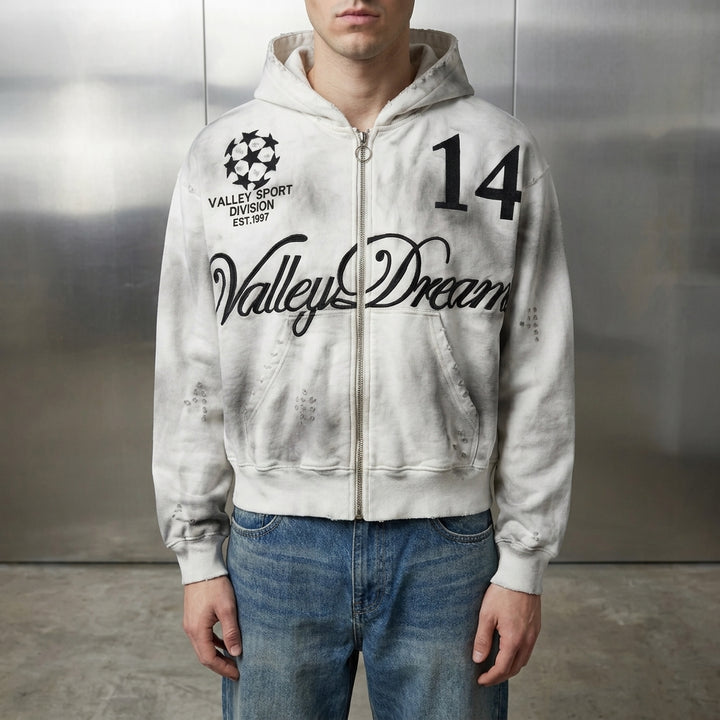 Vale Forever Oreo 14 Zip Up Hoodie 'Dest/Smoke'
