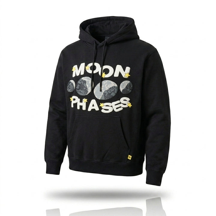 Broken Planet 'Moon Phases' Hoodie 'Midnight Black'